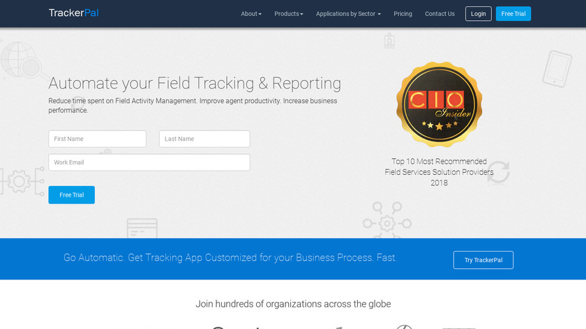 TrackerPal Landing Page