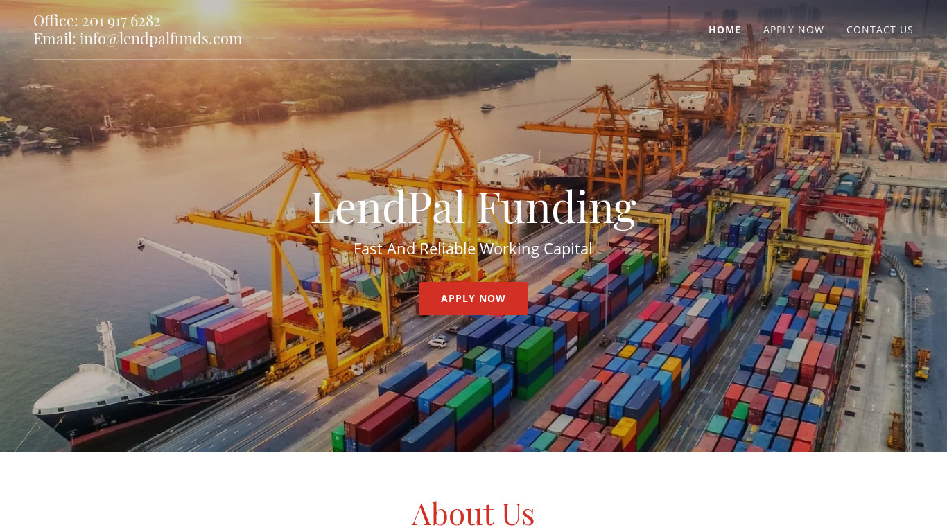 LendPal Landing page