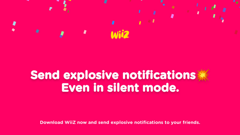 WiiZ Explosive Notifications Landing Page