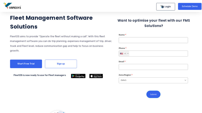 fleet management software Landing Page