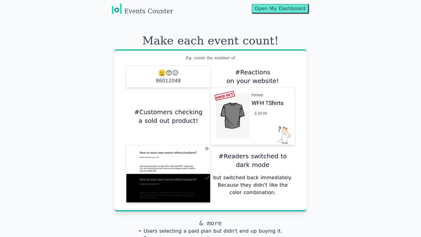 EventsCounter Landing Page