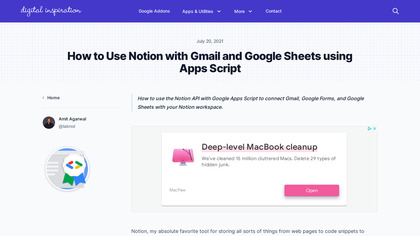 Send Gmail to Notion image