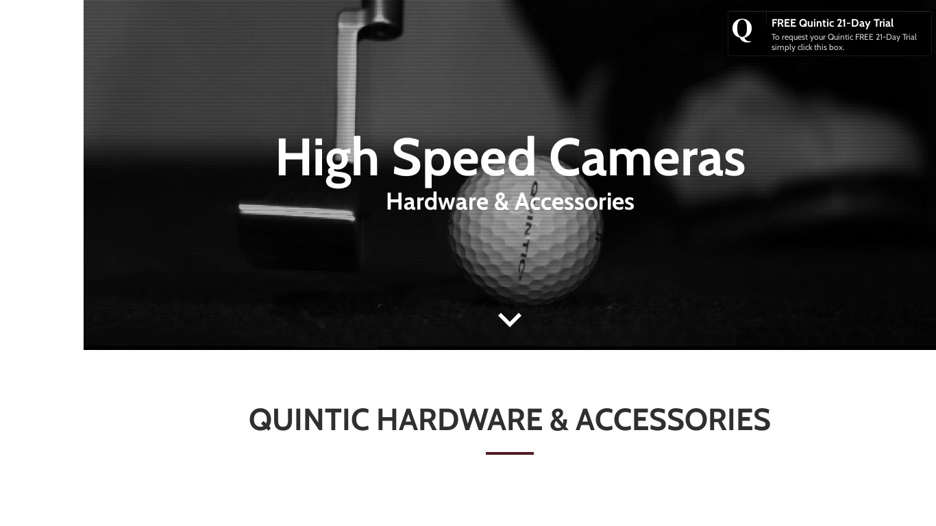 High-Speed Camera Landing page