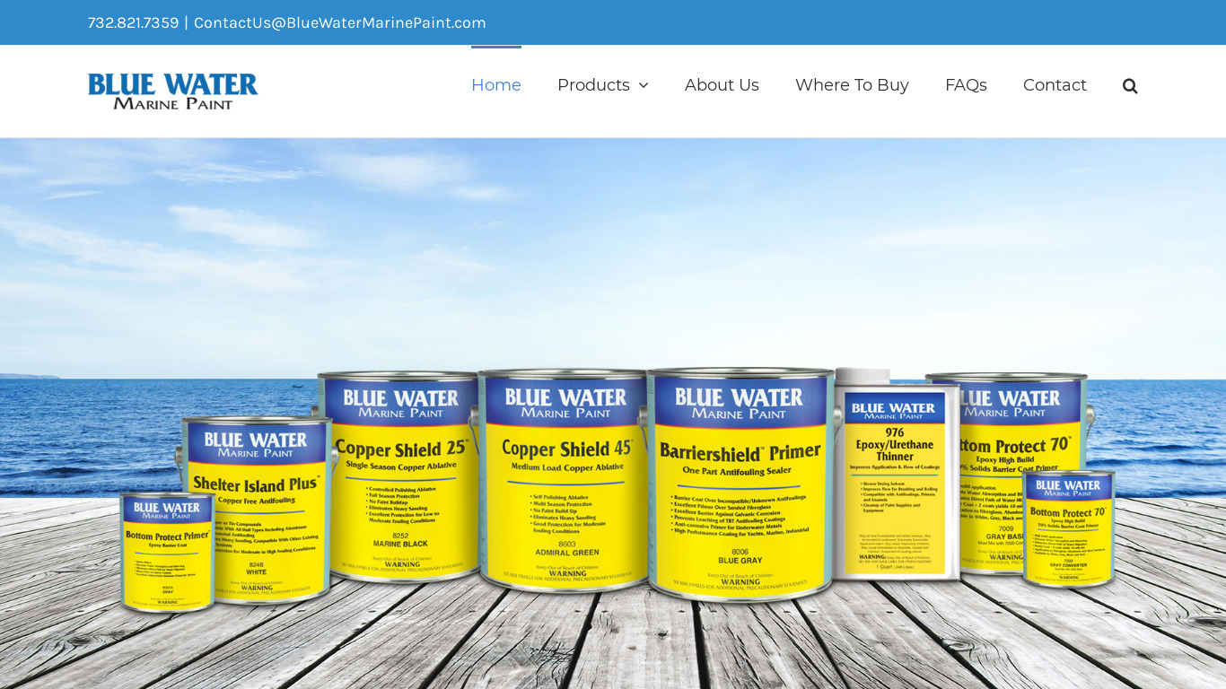Water Paint Landing page