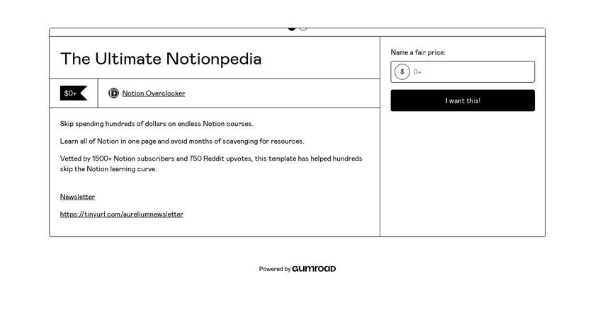 The Ultimate Notionpedia Landing Page