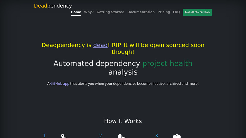 Deadpendency Landing Page