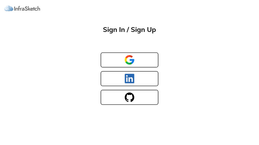 InfraSketch Landing Page
