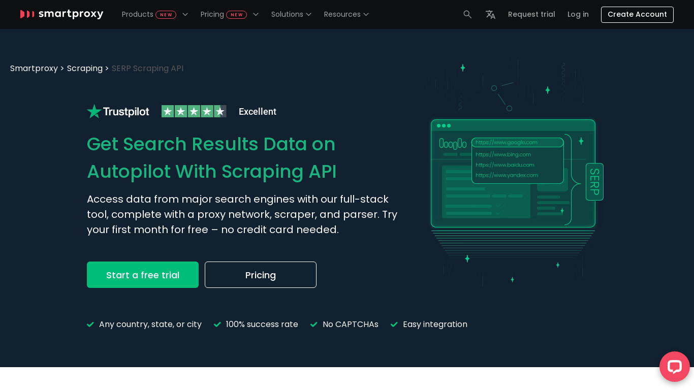 SERPMaster Landing page