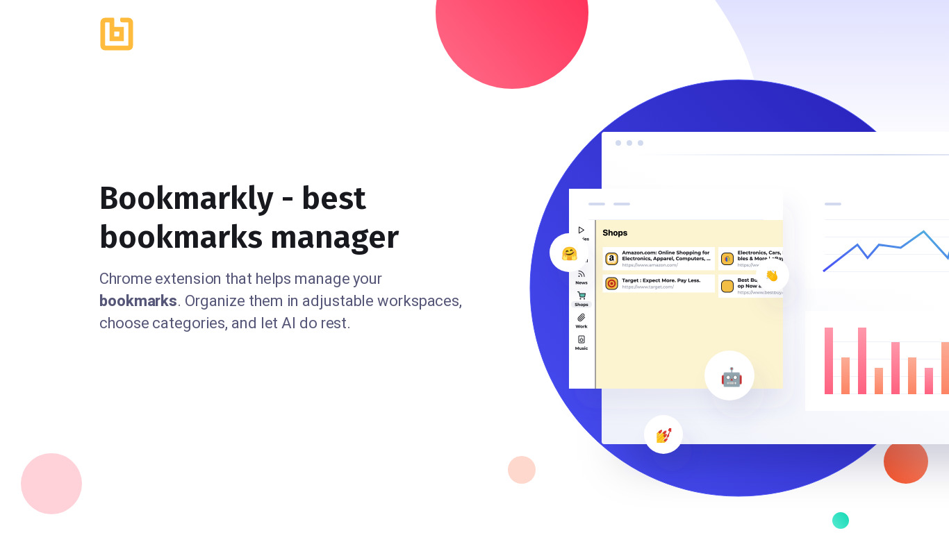 Bookmarkly.app Landing page
