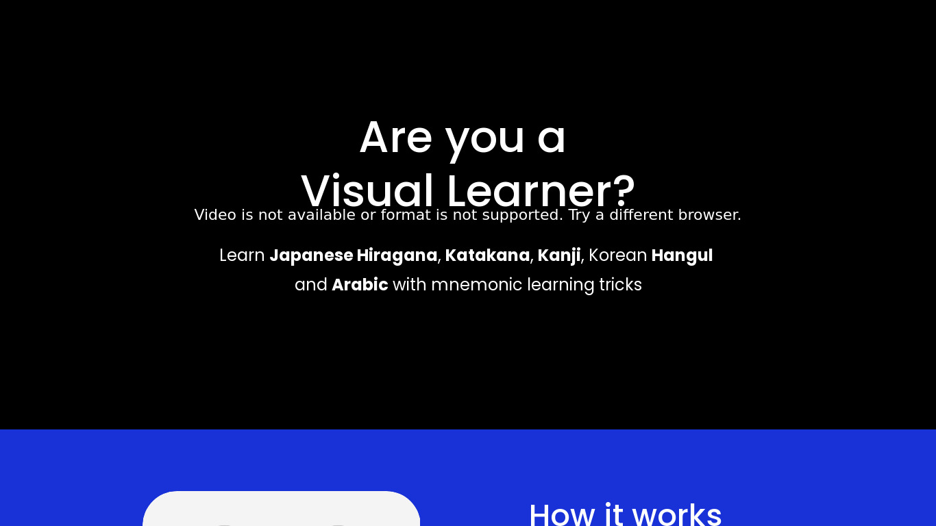 Learn Languages with Dr. Moku Landing page