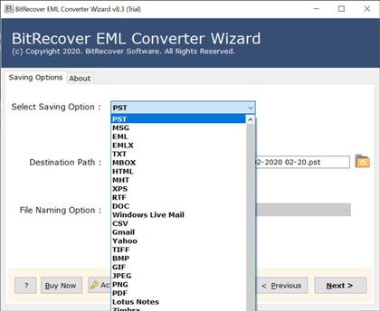 BitRecover EML Converter image