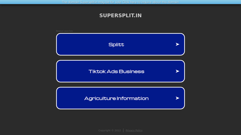 SuperSplit Landing Page