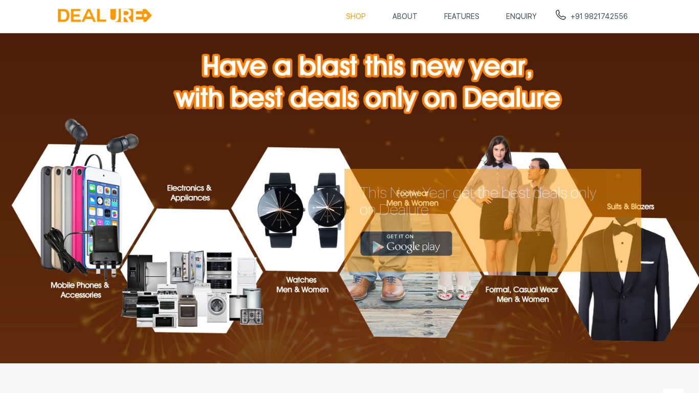 Dealure Landing page