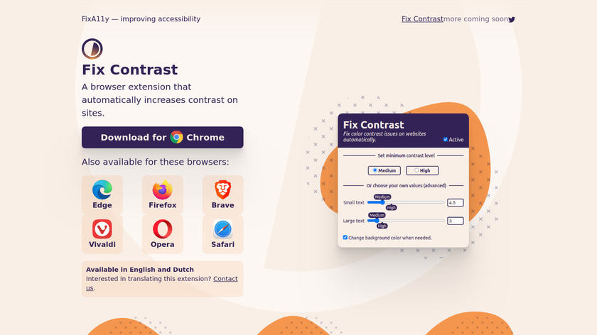 Fix contrast Landing Page