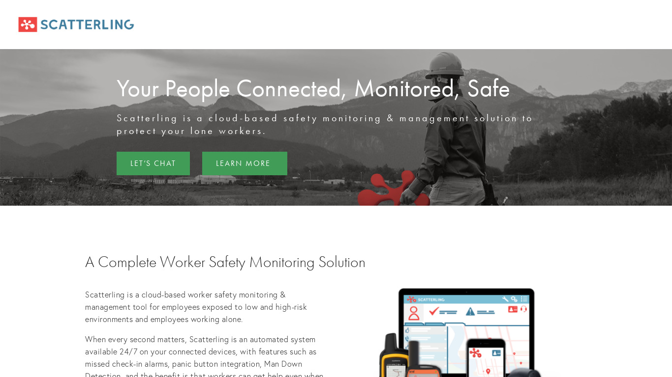 Scatterling Landing page
