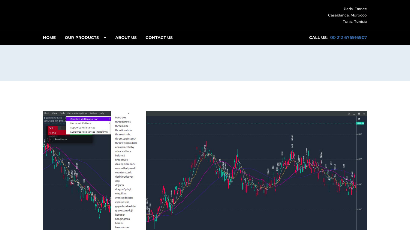 Blackwave Trading Platform Landing page