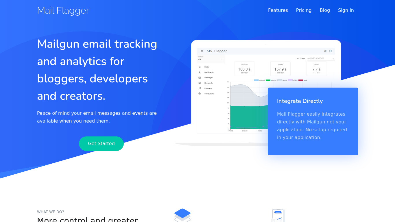 Mailflagger Landing page
