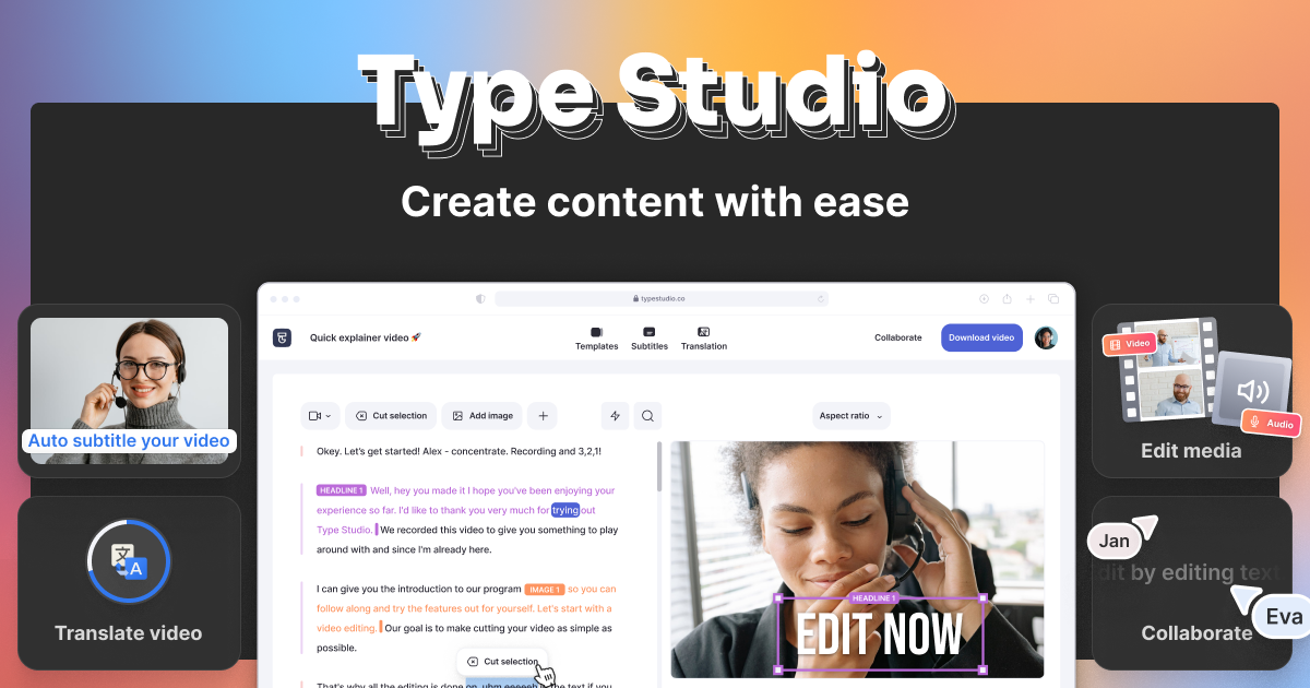 Streamlabs Podcast Editor Landing page