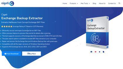 Cigati Exchange Backup Extractor image