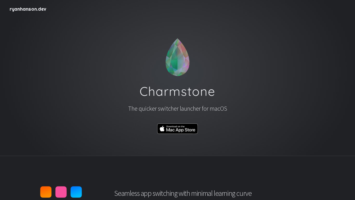 Charmstone Landing page