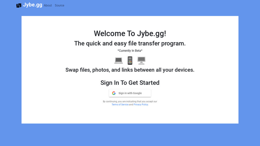 Jybe.gg Landing Page
