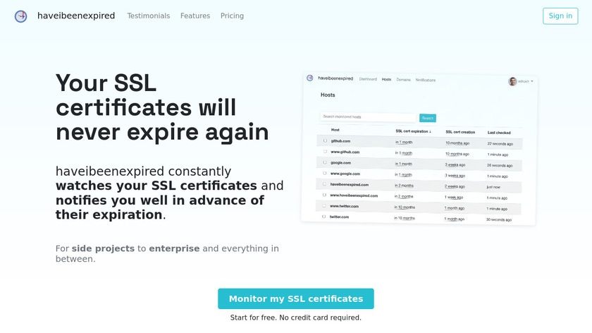 haveibeenexpired Landing Page
