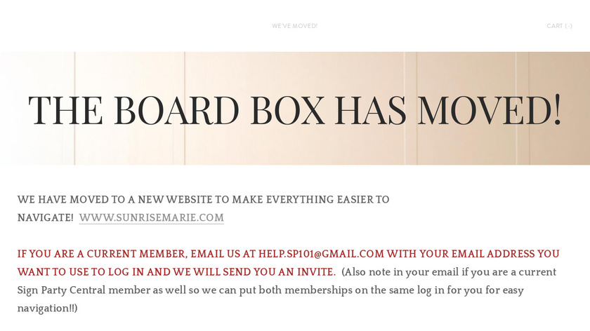 Myboardbox.com Landing Page