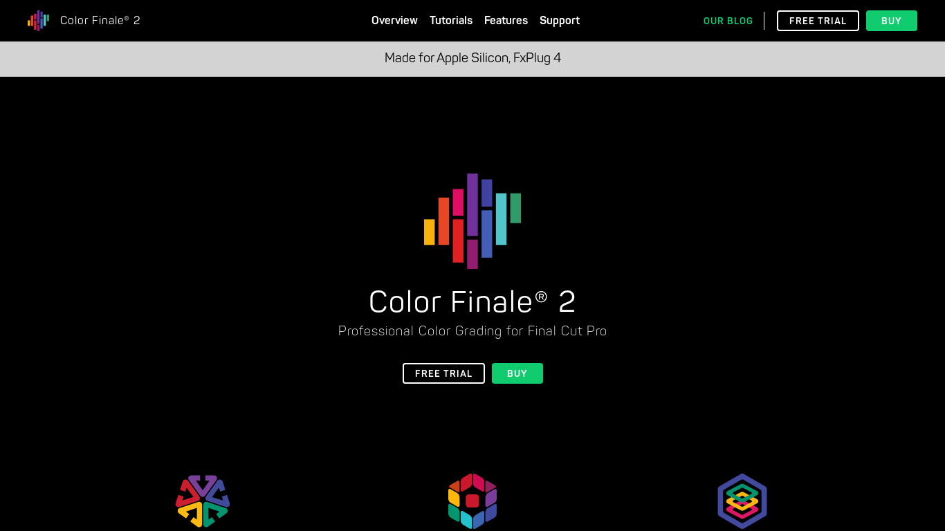 Color Finale 2 Landing page