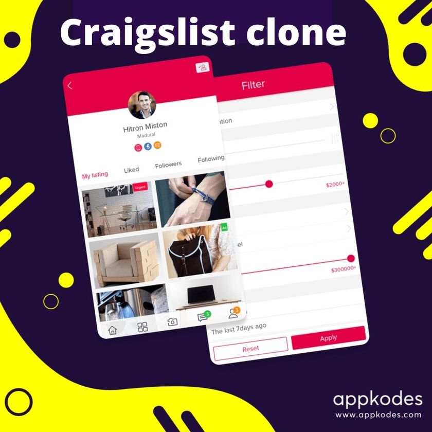 Appkodes Craigslist clone Landing Page
