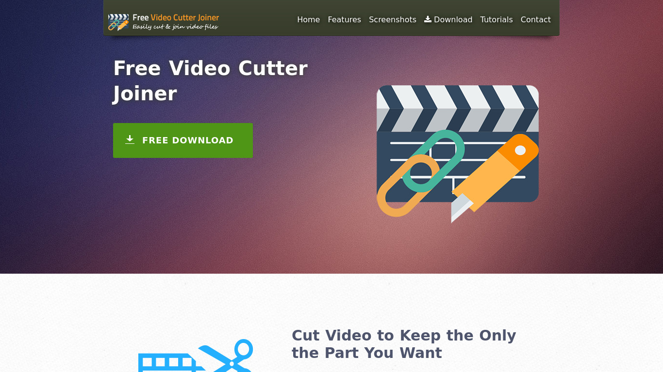 Video Joiner Landing page