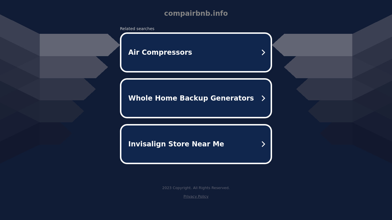 compairbnb Landing page