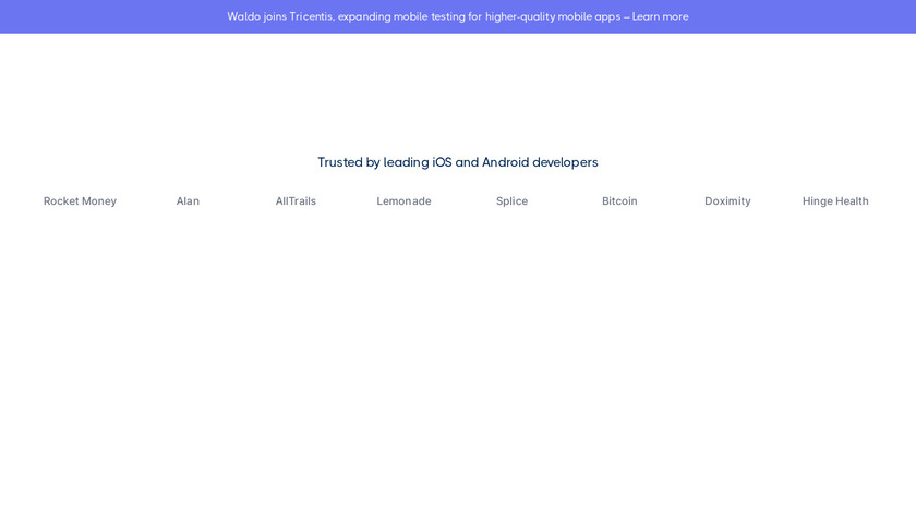 Waldo for Analytics Landing Page
