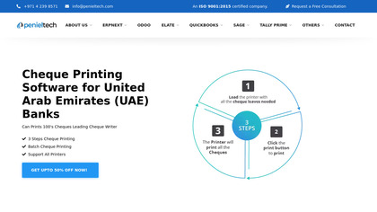 Elate Cheque Printing by penieltech image