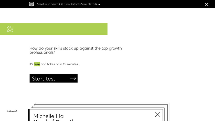 Growth Skills Assessment Test Landing Page