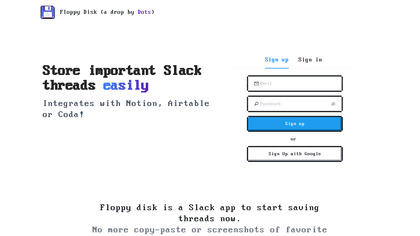 Floppy disk for Slack image