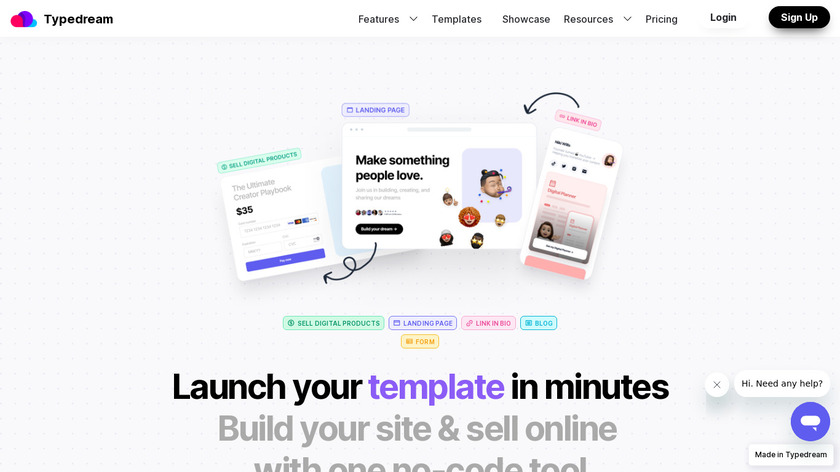 Typedream Landing Page