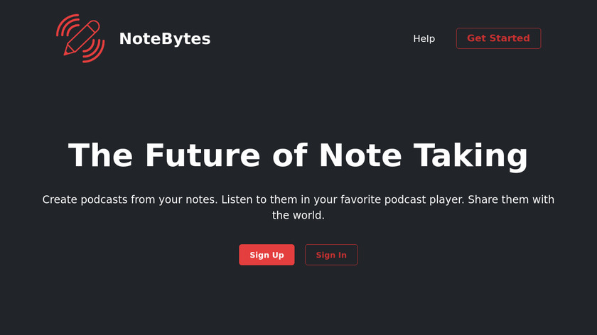 NoteBytes Landing Page