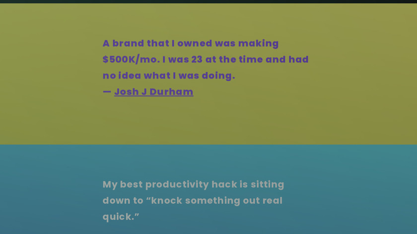 Maker Quotes Landing Page