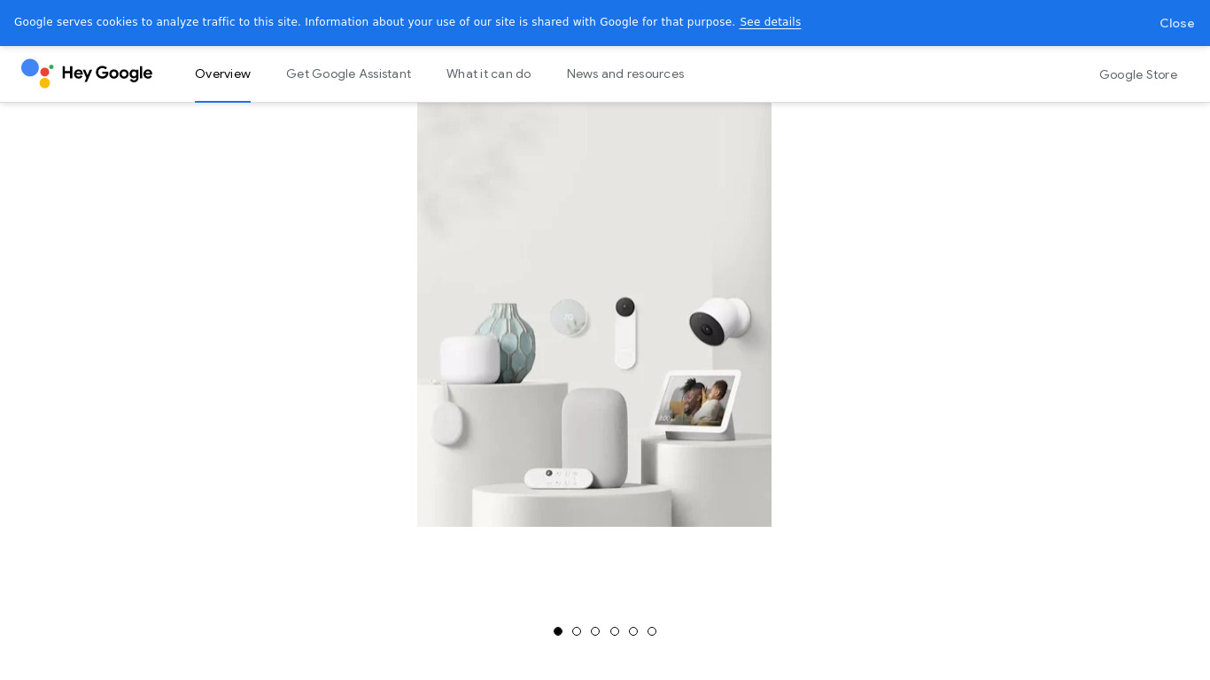 Google Assistant Landing page
