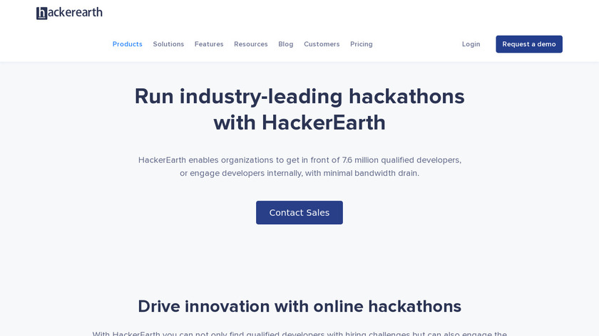 HackerEarth Sprint Landing Page