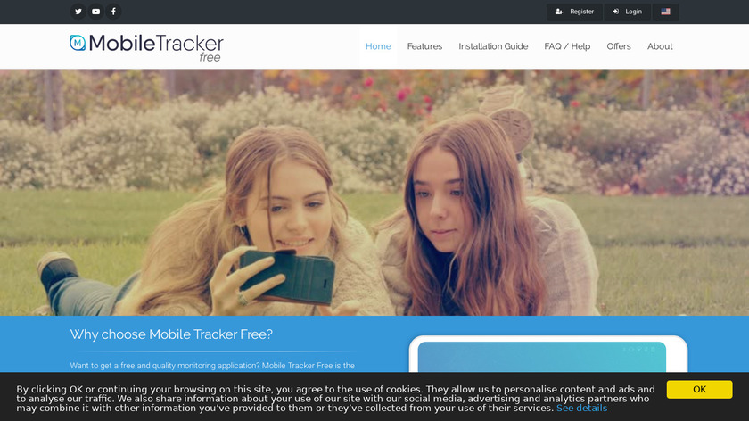 Mobile Tracker Free Landing Page