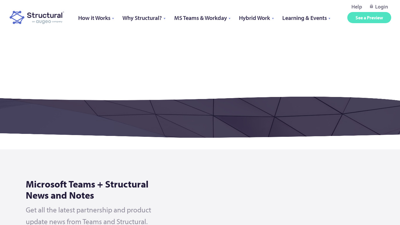 Structural Landing page