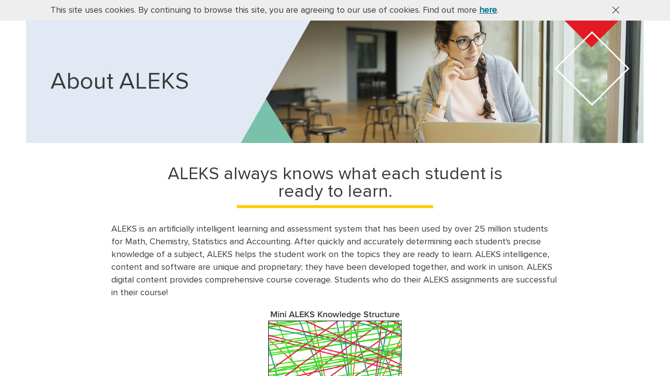 ALEKS Landing page