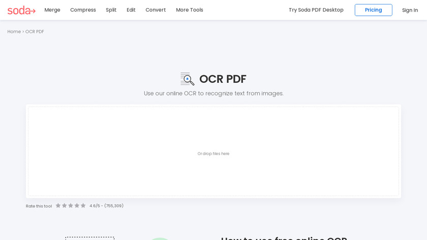 Free-OCR.com Landing Page