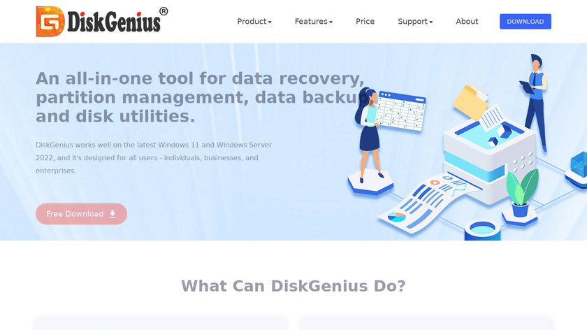 DiskGenius Landing Page