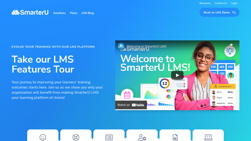 SmarterU LMS Landing Page