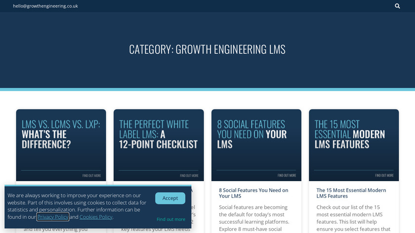 Academy Platform LMS Landing Page