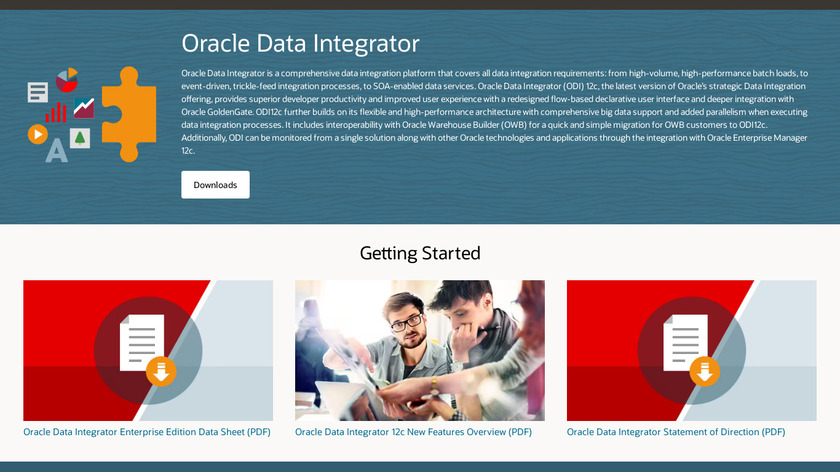 Oracle Data Integrator Landing Page