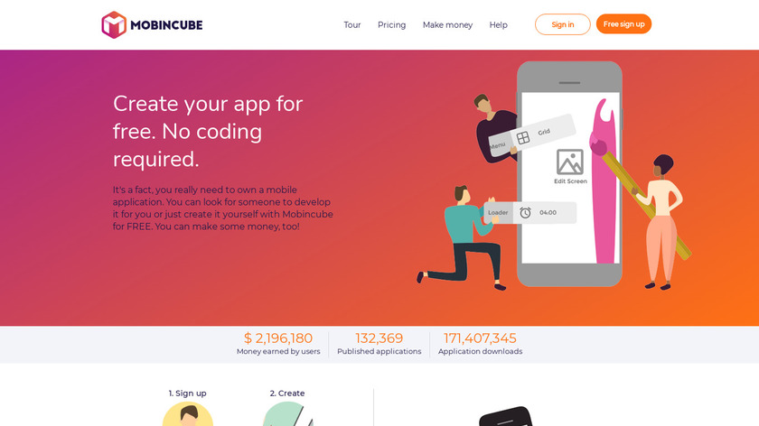 Mobincube Landing Page