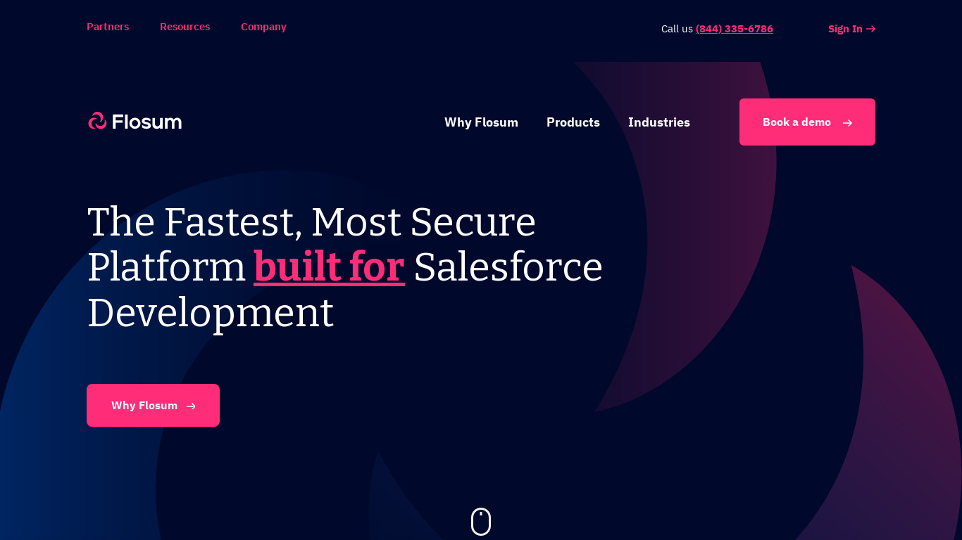 Flosum Landing page